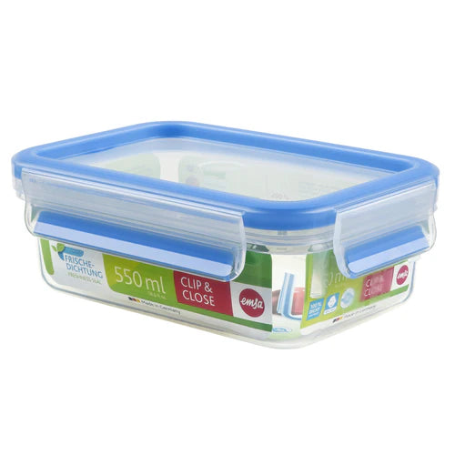 EMSA Clip& Close Storage Container, Rectangular 550ml