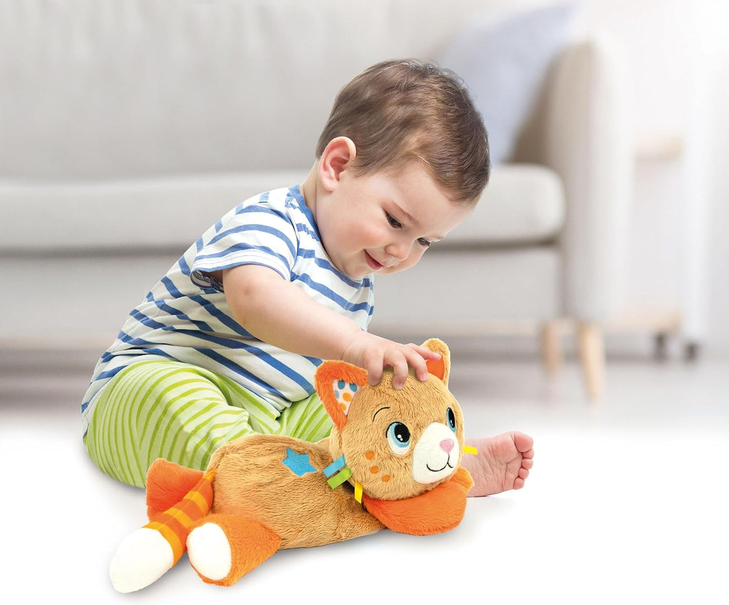 Clementoni Kitty Toddler, Plush, Lights, Sounds Purring, Learning Infant, Interactive Cat