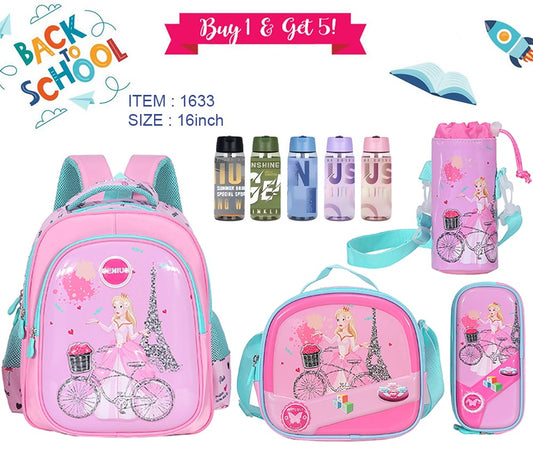 Character Backpack 41cm 5pcs Set