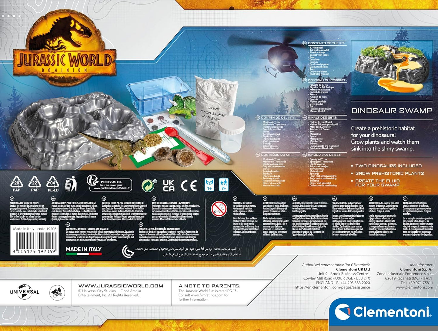 Clementoni  - Jurassic World Park - Science Kit For Kids