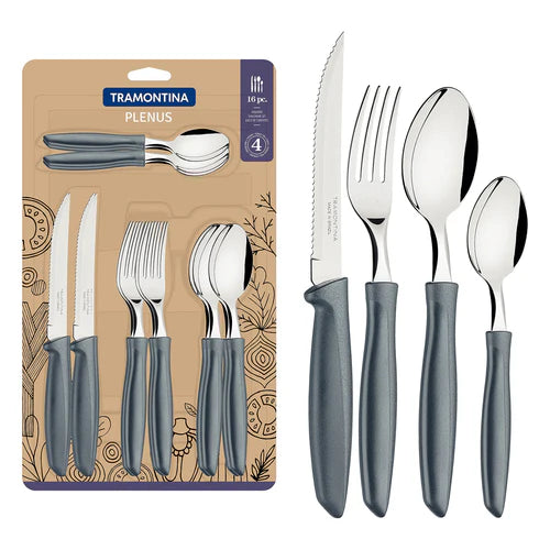 TRAMONTINA 16-Piece Cutlery Set Stainless Steel for 4 People