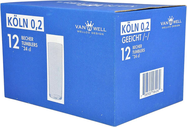 VANWELL Dozen - Koln 0.2L Glass (24cl)