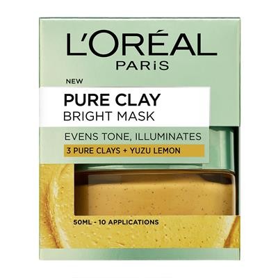 L'Oreal Paris Pure Clay Clarify&Smooth Face Mask Yellow 50Ml