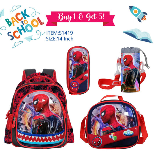 Character Backpack 36cm 5pcs Set