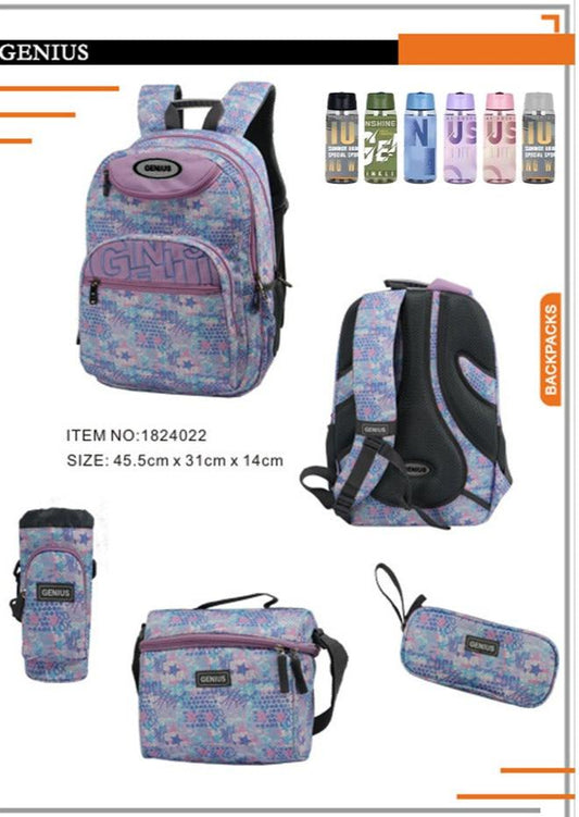 Backpack 45.5cm 5pcs Set