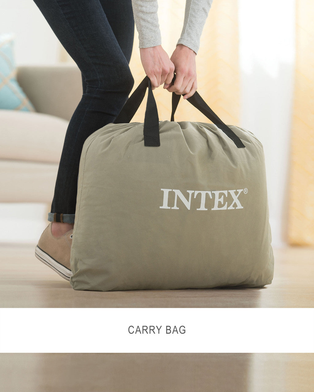 Intex Dura Beam Plus Series Deluxe Pillow Rest Raised Air Mattress