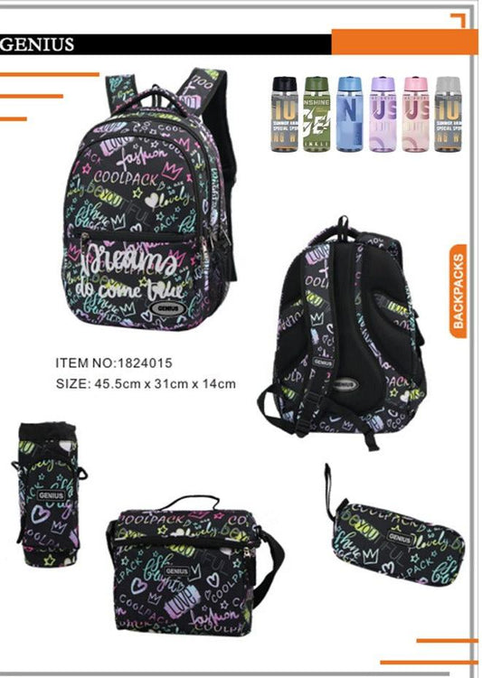 Backpack 45.5cm 5pcs Set