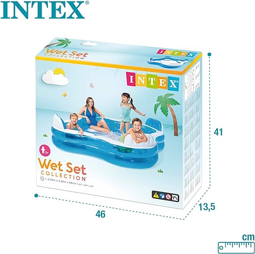 Intex swim center family lounge pool 2.29 x 2.29 x 0.66m