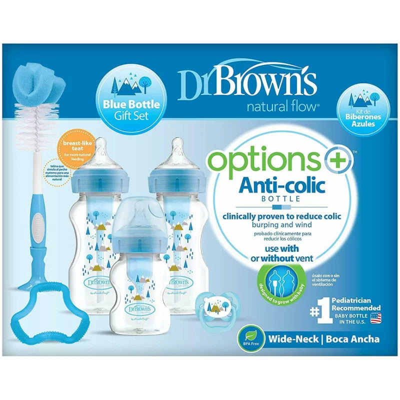 Dr. Brown's Anti-Colic Options+ Baby Bottles Starter Set