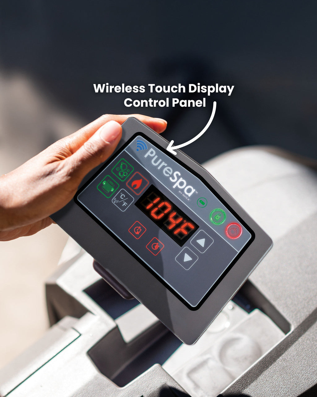 Intex 6-Person Greywood Deluxe Round Bubble Spa Set 216x71cm