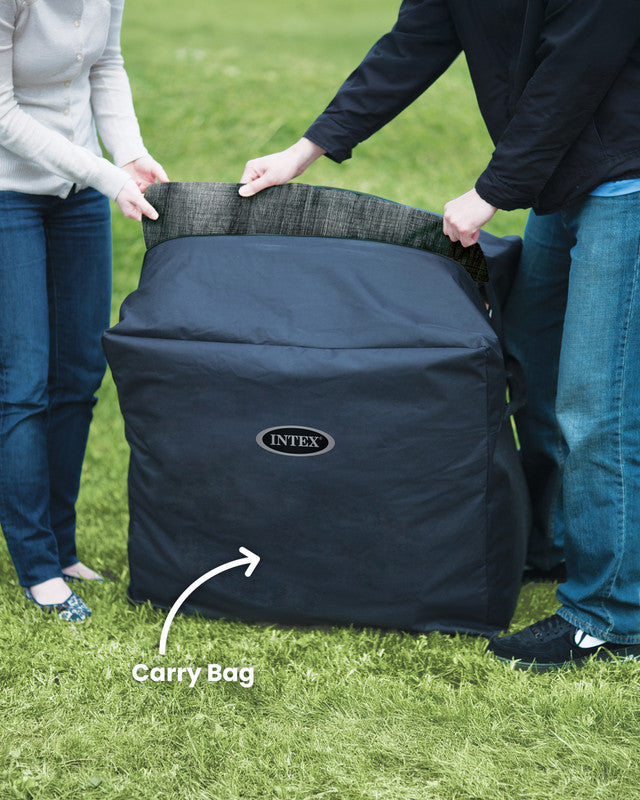 Intex 6-Person Greywood Deluxe Round Bubble Spa Set 216x71cm