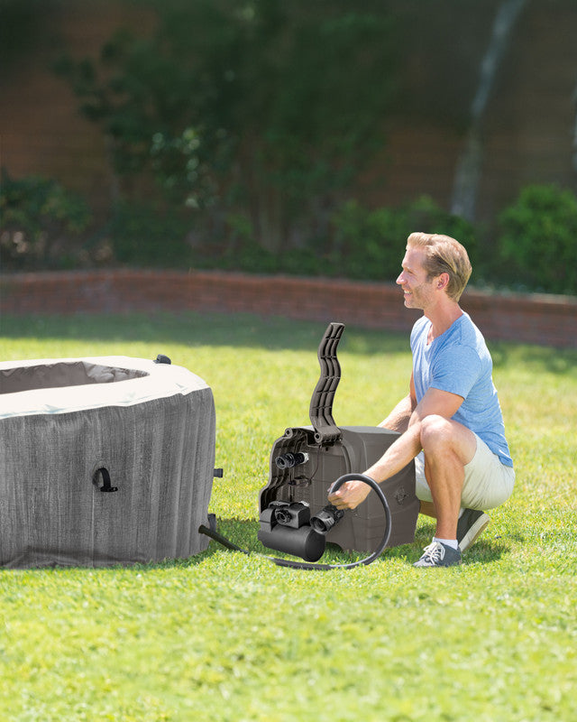 Intex 6-Person Greywood Deluxe Round Bubble Spa Set 216x71cm