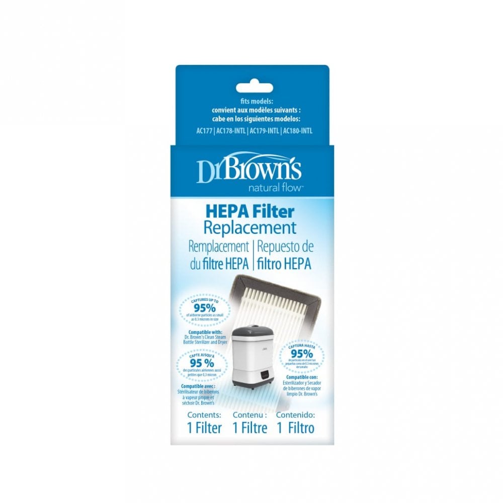 Dr. Brown's Replacement HEPA Filter for Clean Steam Bottle Steriliser and Dryer