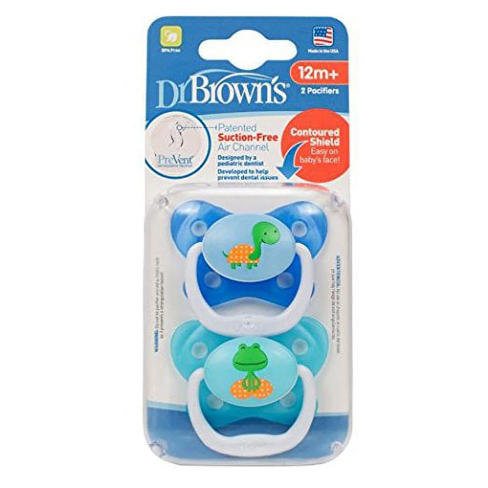 Dr. Brown's PreVent Orthodontic Butterfly Pacifier, 12+ Months - 2 Count