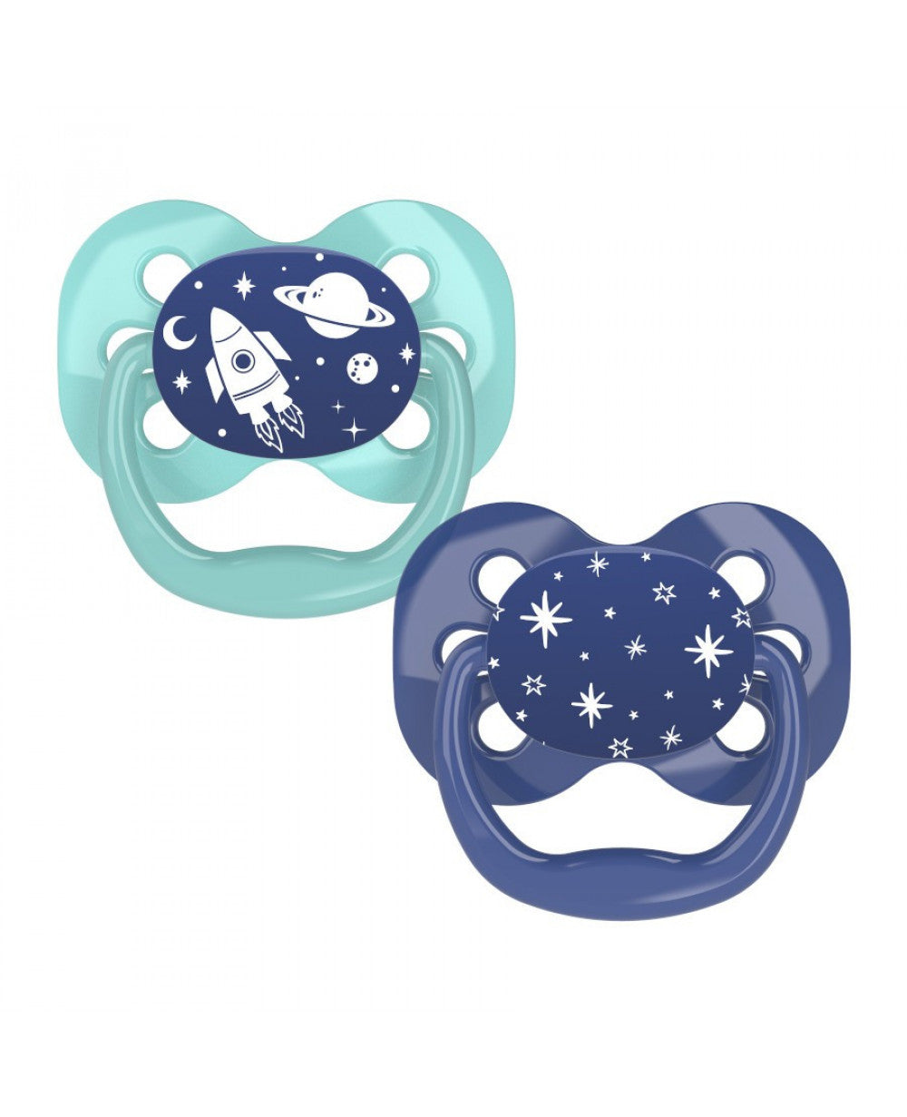 Dr. Brown’s Advantage Pacifiers, Stage 1, 2 pack, 0-6M