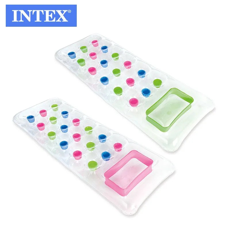 Intex 18 pocket suntanner mat, clear 188x71Cm