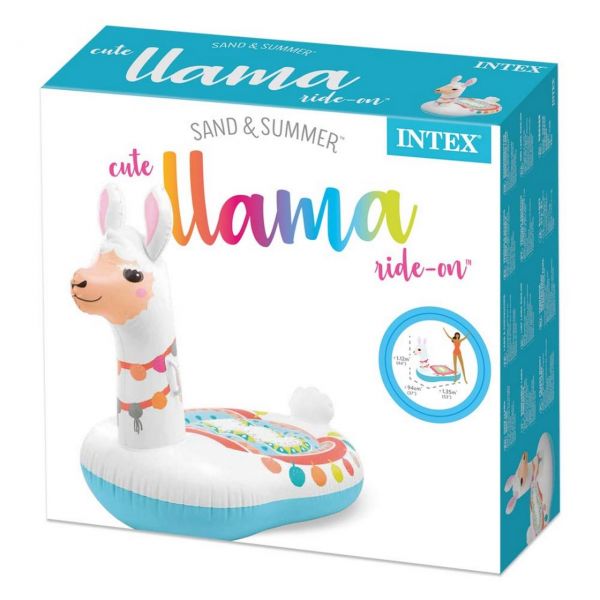 Intex - Swimming Toy - Ride-On Lama "Cute Lama", 135 x 94 x 112 cm