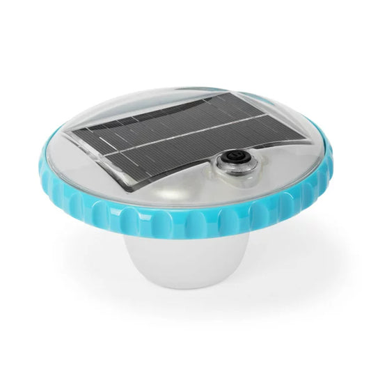 Intex Solar Powered LED Floating Pool Night Light, Auto On Color Changing