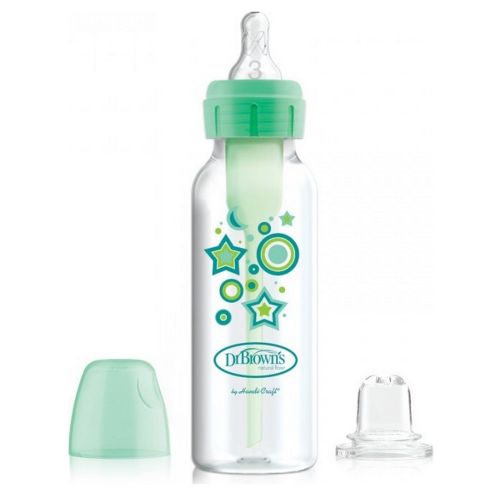 Dr. Brown's Bottle-to-Cup Set 250ml. Narrow-Neck, Transition Bottle