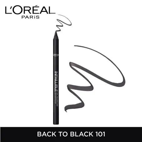 L’Oreal Paris Infaillible Gel Crayon Waterproof Eyeliner 01 Back To Black