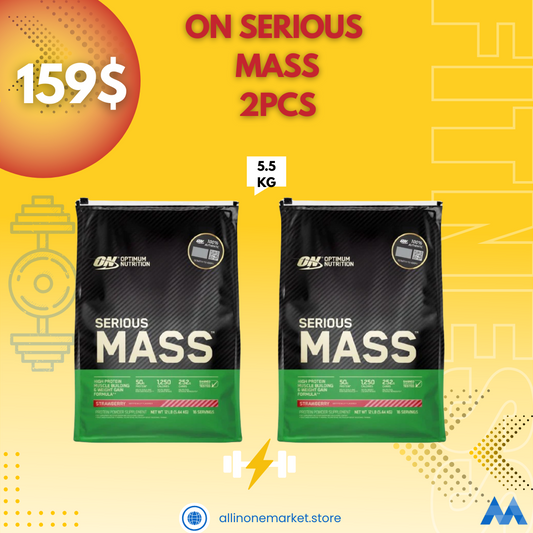 ON Serious Mass 2pcs + Free Shaker