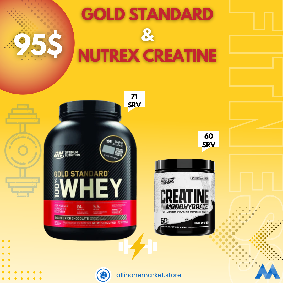 Whey Gold Standard + Nutrex Creatine