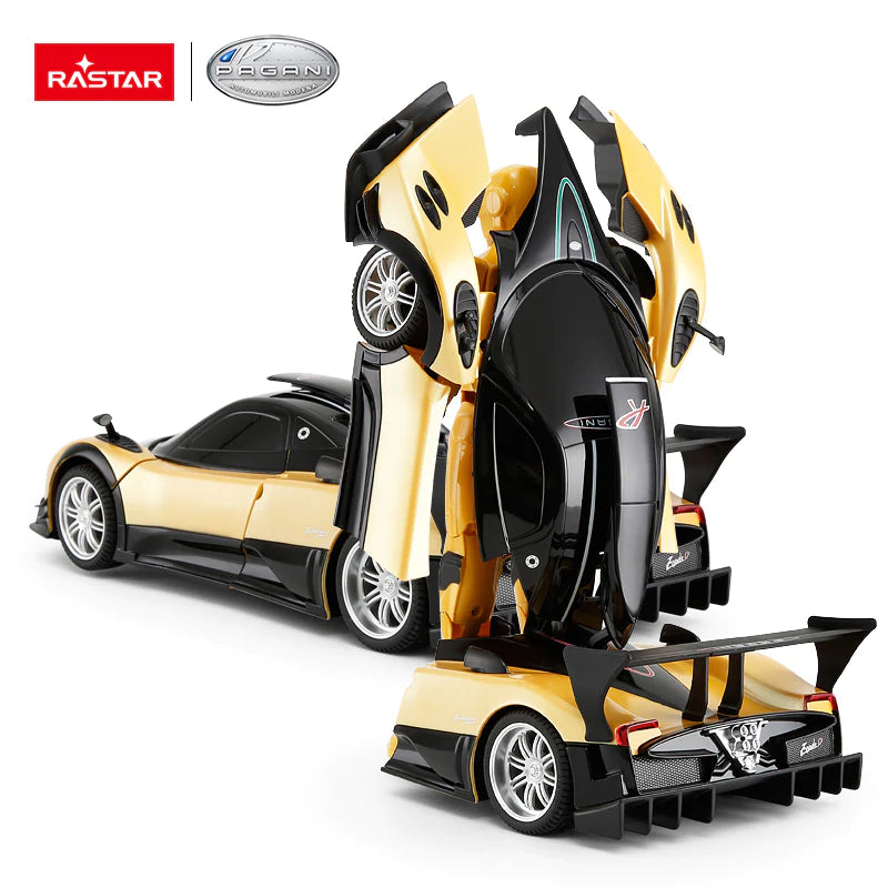 Rastar R/C Pagani Transformable car 2 4G YELLOW – rechargeable battery