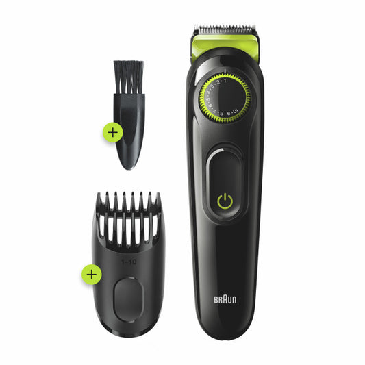 Braun Beard Trimmer 3 for Face and Hair with precision dial