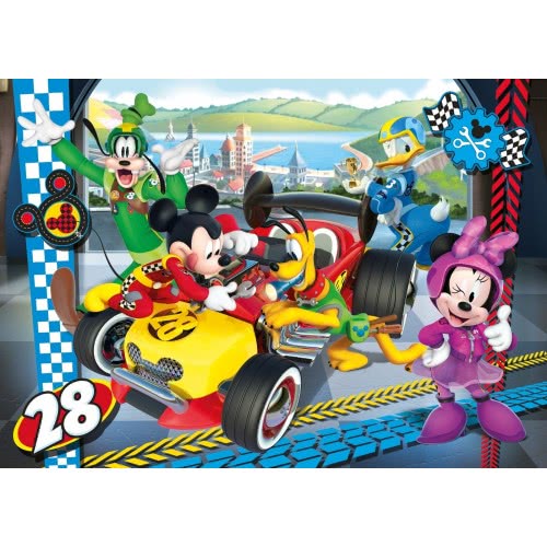 Clementoni - Frame Puzzle Mickey and The Roadster Racers
