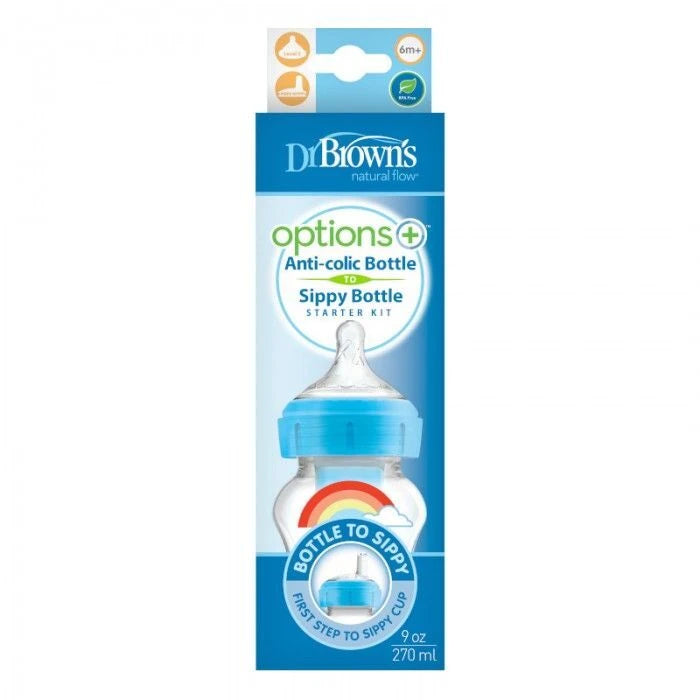 Dr. Brown's Options+ Wide Mouth 2-in-1 Transition Bottle 270ml