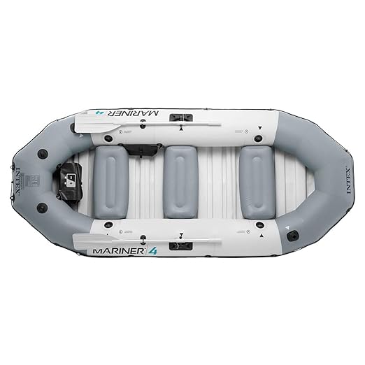 Intex Inflatable Mariner 4 Boat Set, Multi Color 328*145*48cm