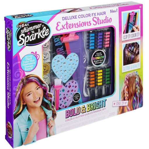 Cra-Z-Art Shimmer ‘n Sparkle Deluxe FX Hair Hair Extensions Studio