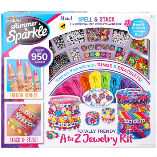 Cra-Z-Art Shimmer ‘n Sparkle Totally Trendy A To Z Jewelry Kit