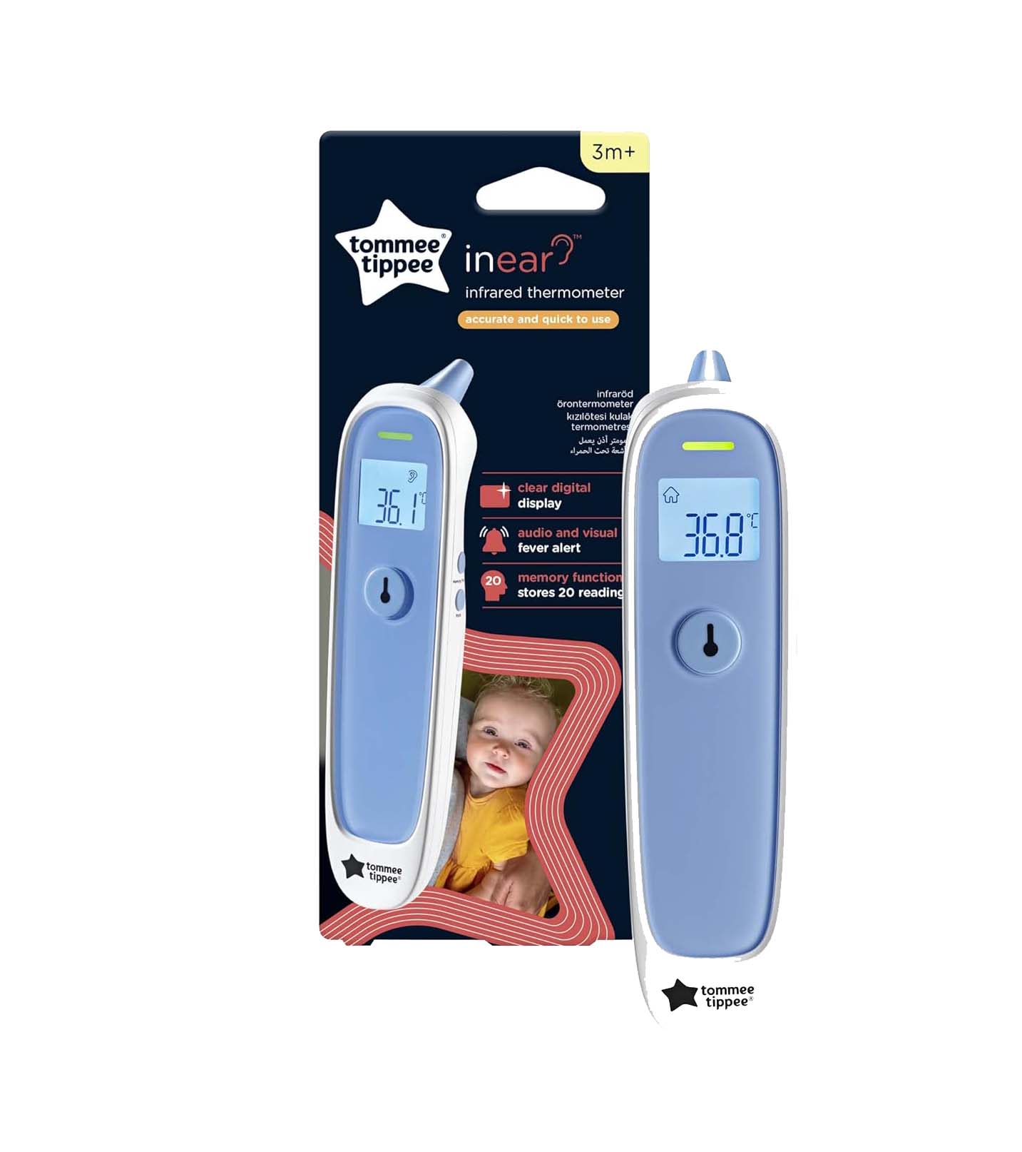 Tommee Tippee In Ear Infrared Digital Thermometer