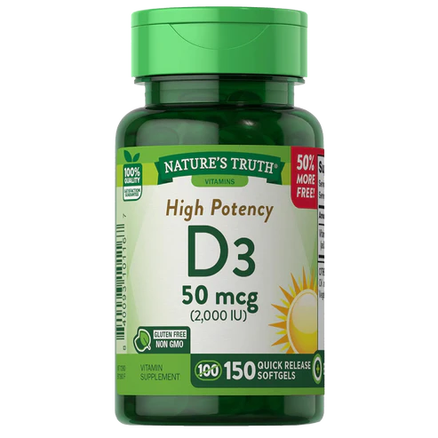 Nature’s Truth Vitamin D3 2,000 IU