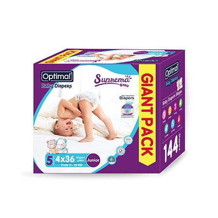 Optimal Giant pack baby diapers Junior 5 (11-25kg)