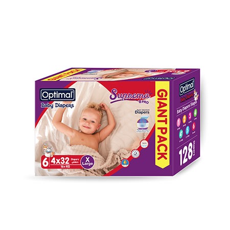 Optimal Giant pack baby diapers X-large 6 (16+Kg)