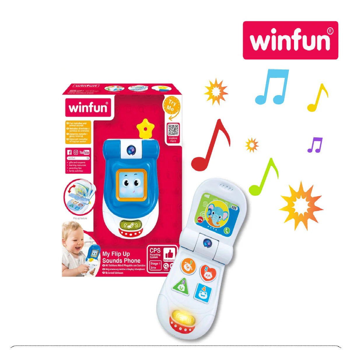 Winfun My Flip Up Sounds Phone