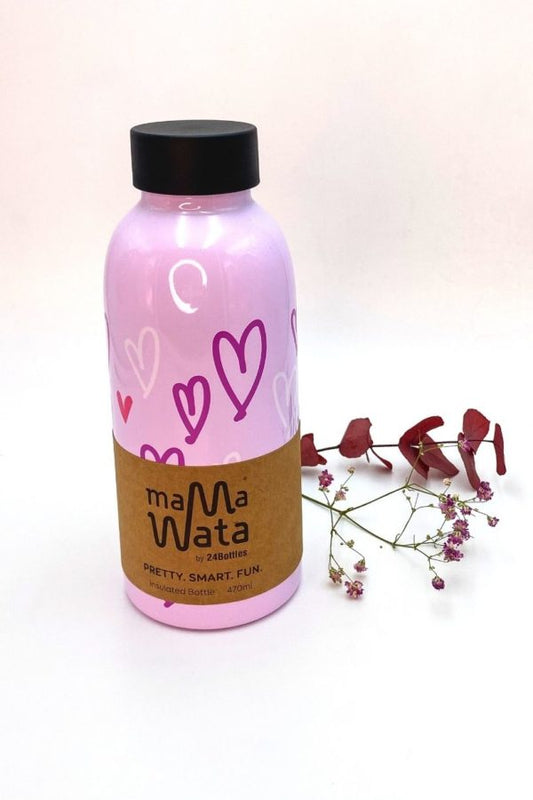 Mamawata Insulated Bottle Hearts 470ml