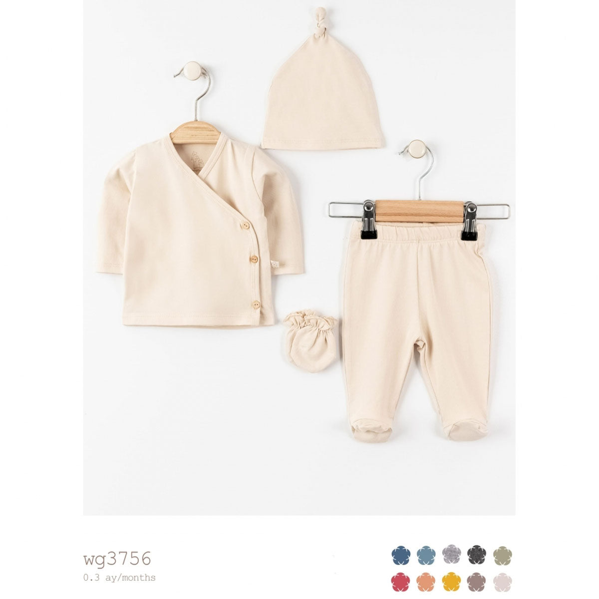 WOGİ Boy 0-3 Months Basic 5 Piece Set