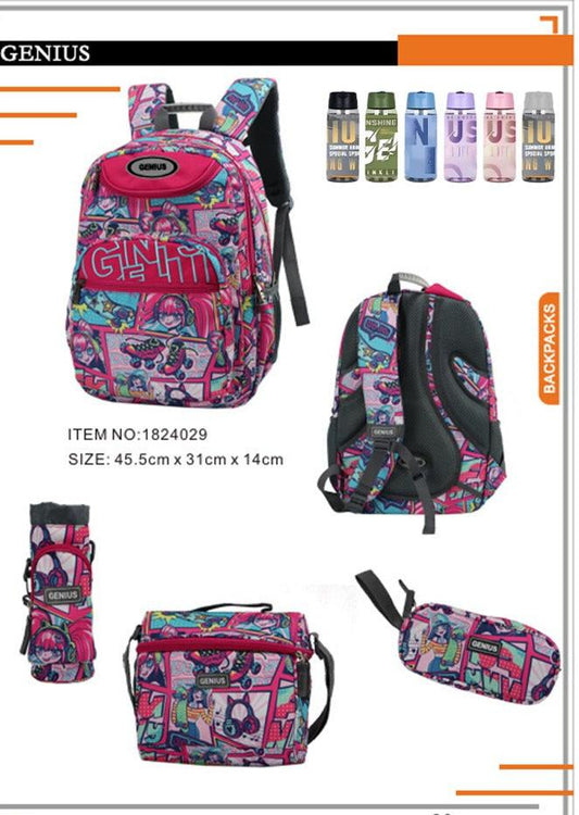 Backpack 45.5cm 5pcs Set