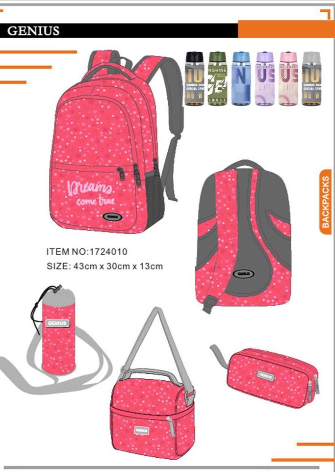 Backpack 43cm 5pcs Set