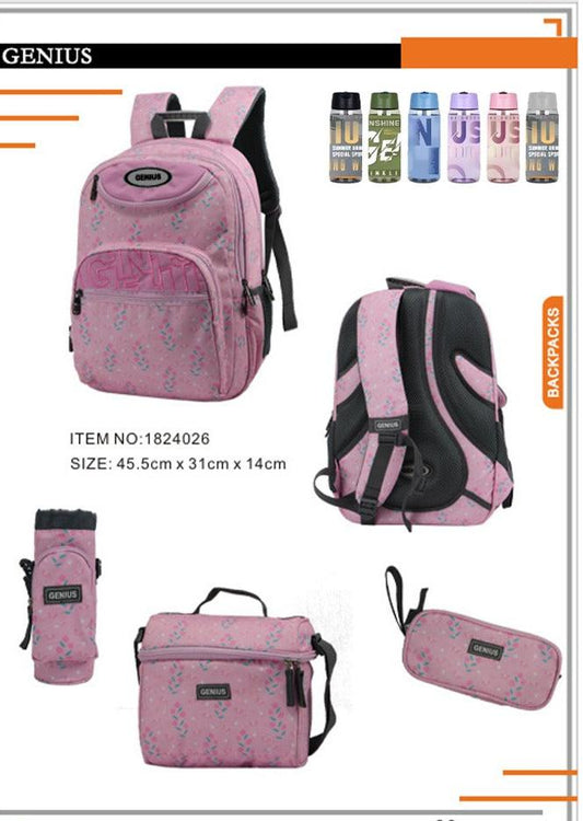 Backpack 45.5cm 5pcs Set