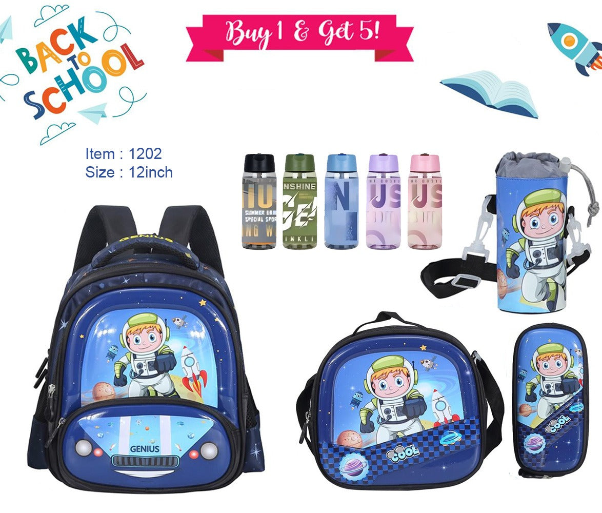 Character Backpack 30cm 5pcs Set