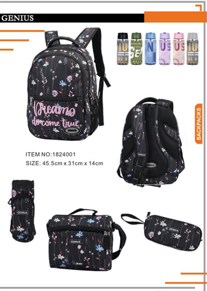 Backpack 45.5cm 5pcs Set