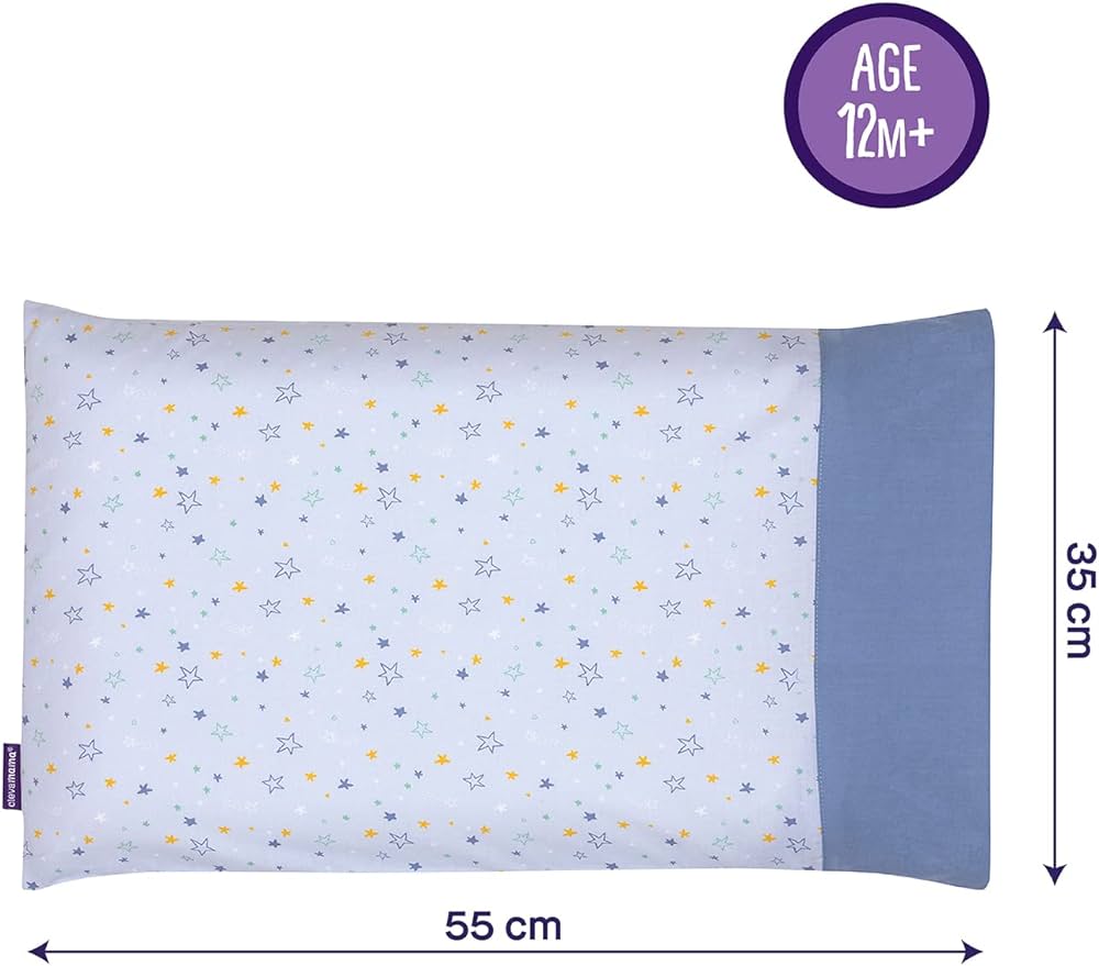 Clevamama Toddler Pillow Case - Blue