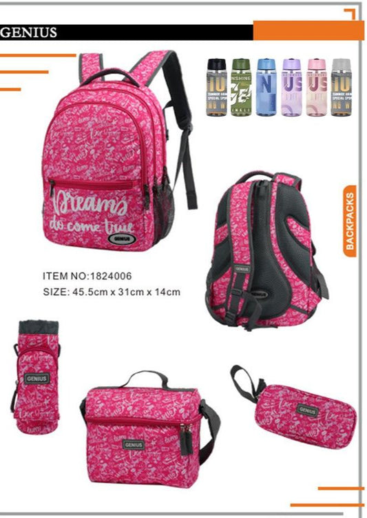 Backpack 45.5cm 5pcs Set