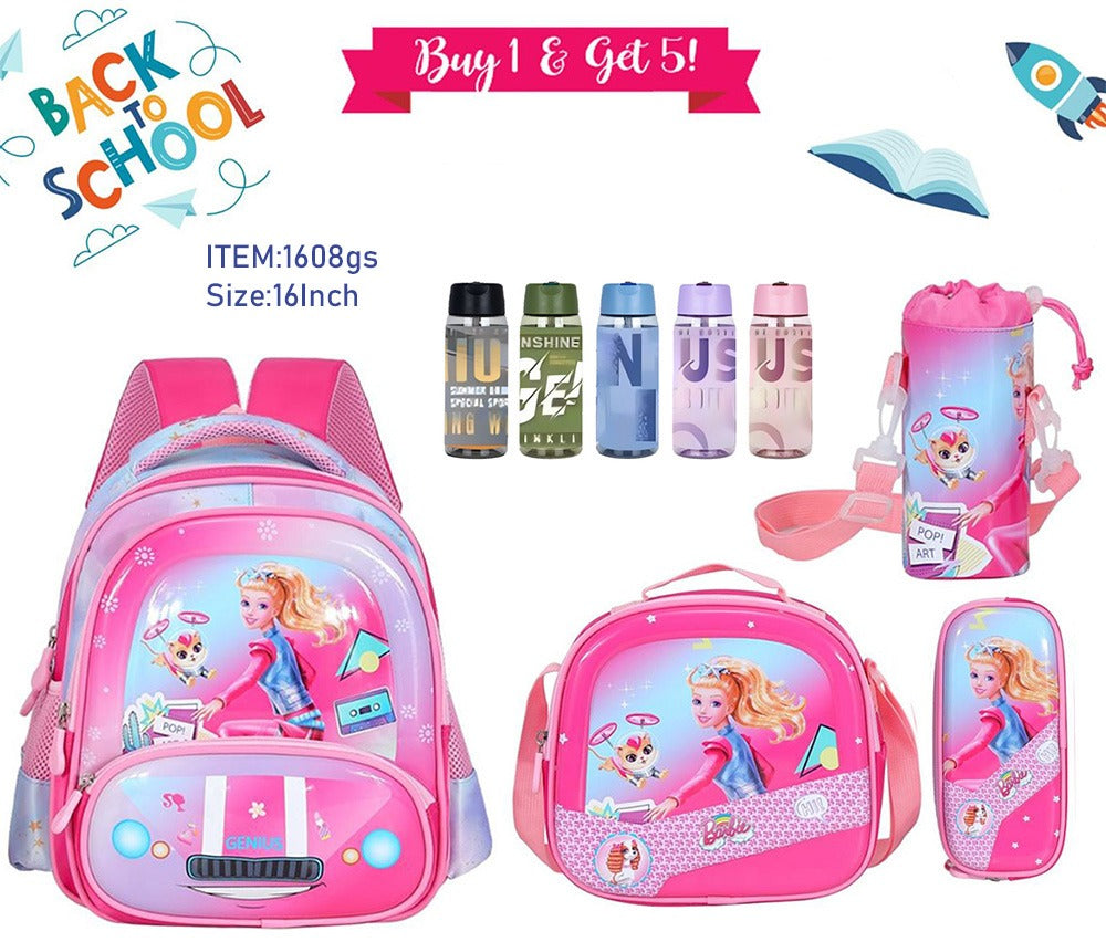 Character Backpack 41cm 5pcs Set