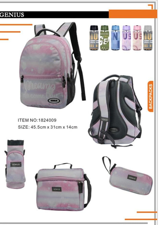 Backpack 45.5cm 5pcs Set