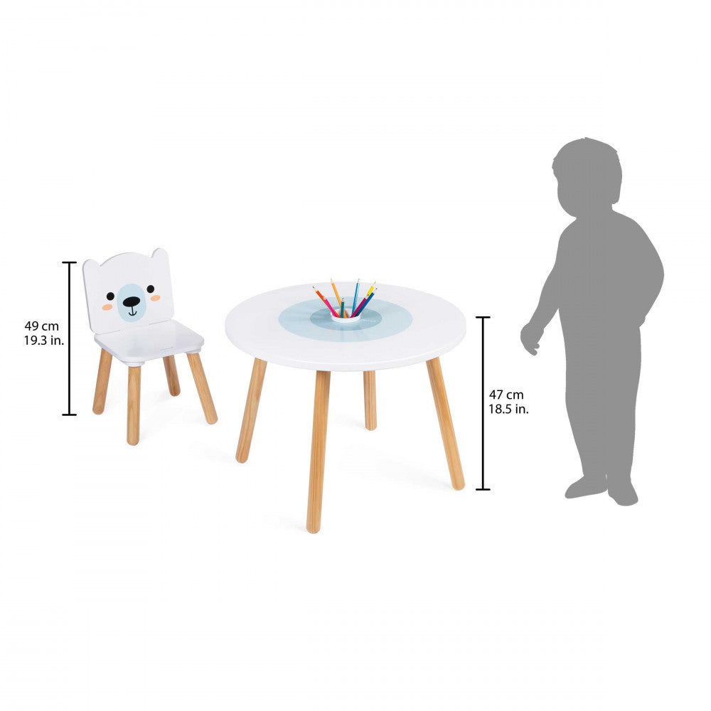Janod Table and 2 Chairs - Polar